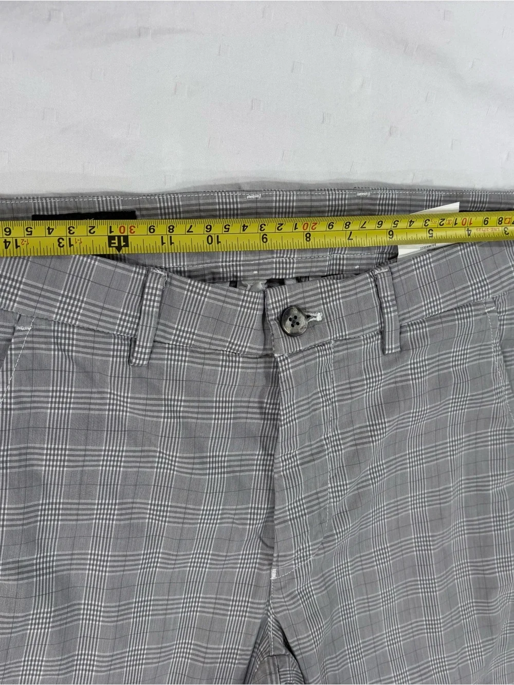 Mason's Italy Gray Plaid Torino Chino Pants Men's Size 48 EU / 32 US